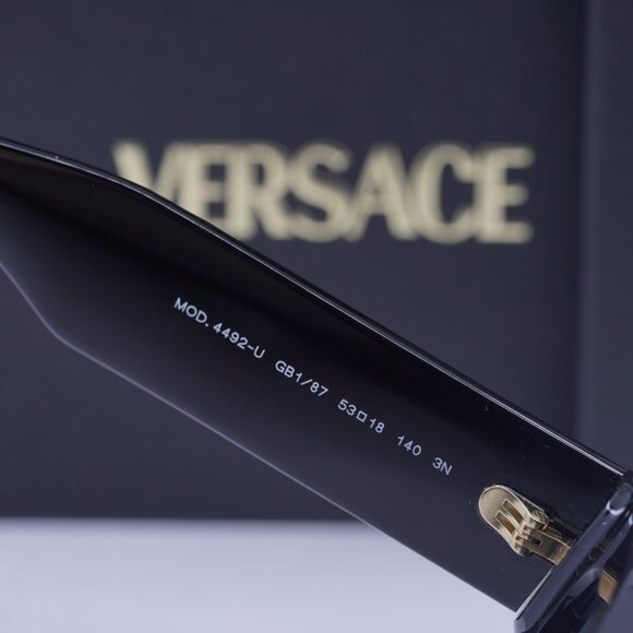 Versace VE4492U GB1/87 Square Sunglasses – Black/Dark Grey - Picture 6 of 8